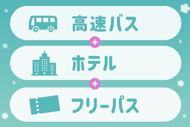 往復バス＋パスポート