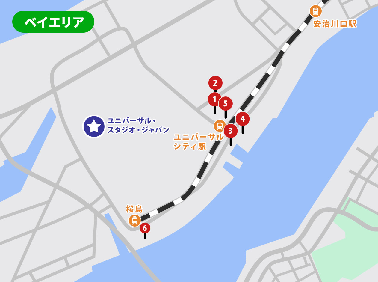 ベイエリア地図