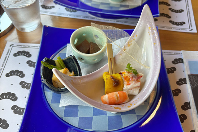 丹後くろまつ号　ランチコース　羽衣天女のように美しく優雅なひと時を！