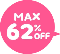 MAX62％off